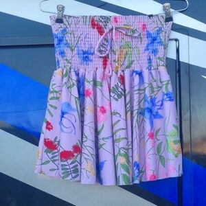 Floral mini skirt M